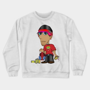 Tagger Graffiti Artist Cartoon Character Crewneck Sweatshirt